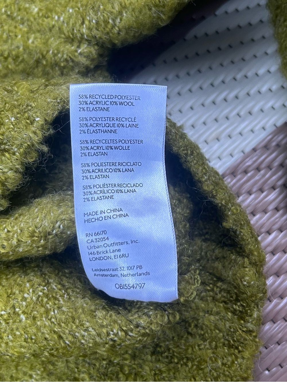 UO Wool Blend Green Mock Neck Cropped Sweater (Super Comfy!!) - Picture 3 of 4